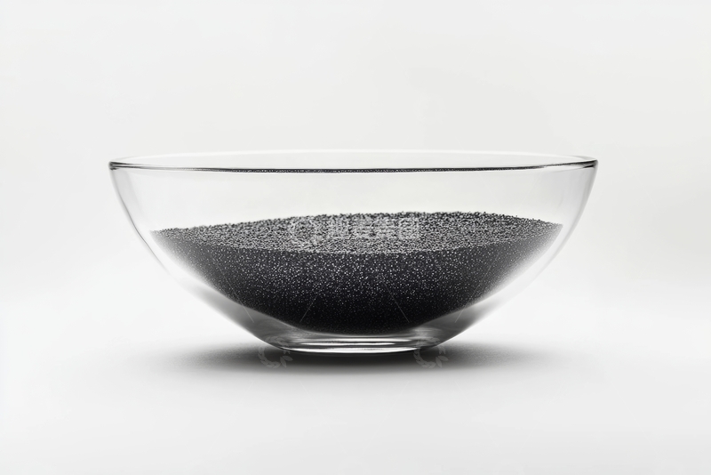 高清大图下载【趣麦麦图】透明碗中的黑色颗粒
