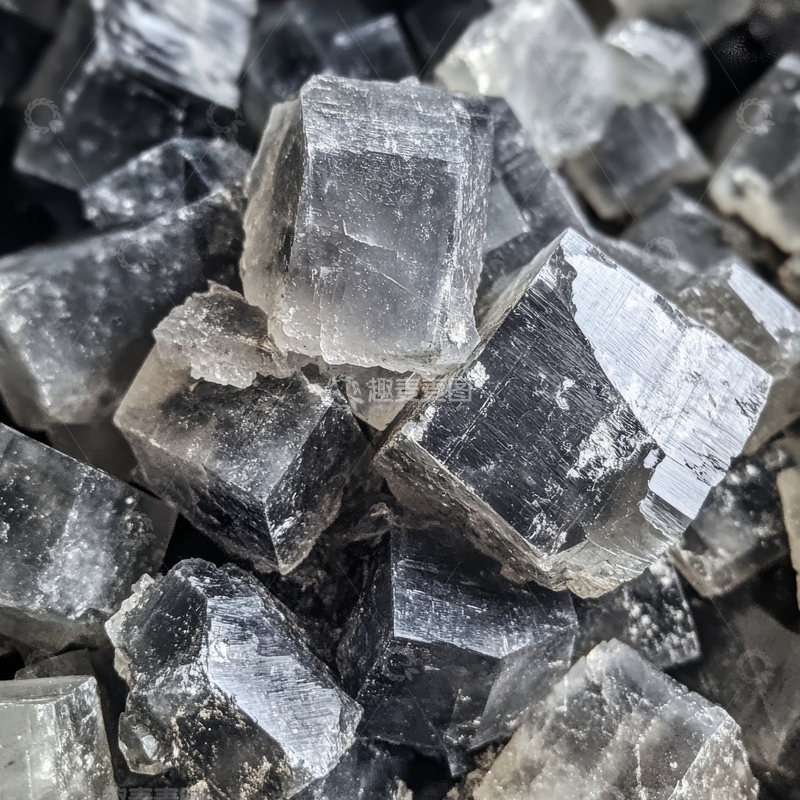 高清大图下载【趣麦麦图】透明立方晶体的密集堆积