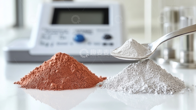 高清大图下载【趣麦麦图】实验室中的粉末样品与电子秤