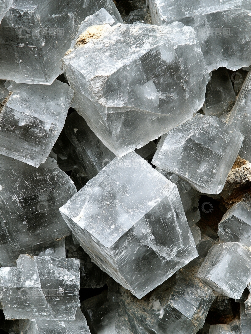 高清大图下载【趣麦麦图】透明立方晶体的密集堆积