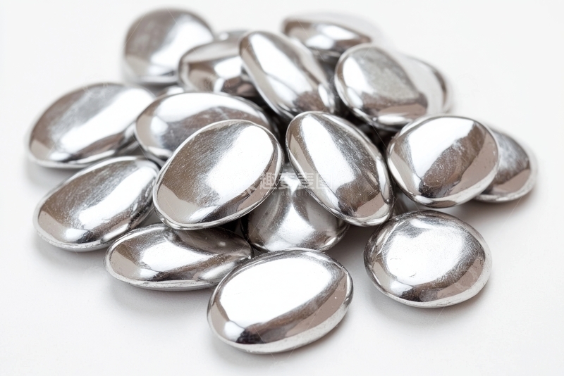 高清大图下载【趣麦麦图】银色金属椭圆颗粒堆叠