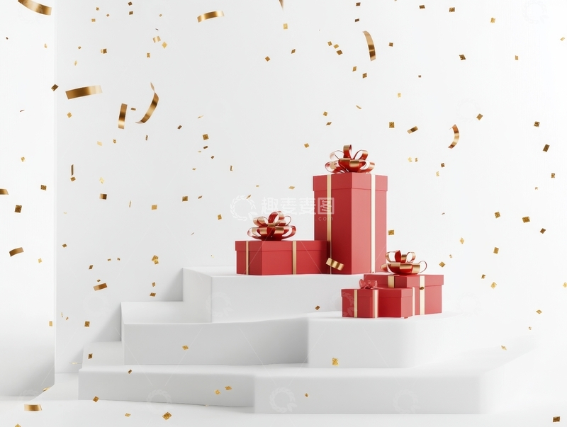 高清大图下载【趣麦麦图】节日礼物展示台