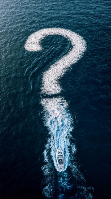 航船在海面划出问号轨迹