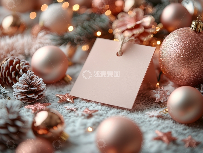 高清大图下载【趣麦麦图】节日装饰与空白卡片