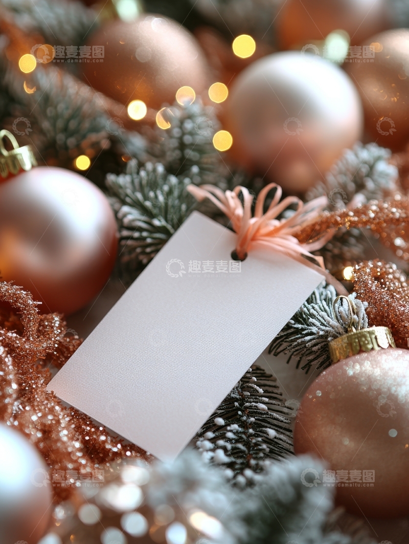 高清大图下载【趣麦麦图】节日装饰中的空白标签