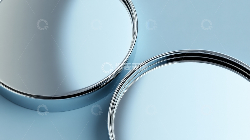 高清大图下载【趣麦麦图】两个金属圆环的特写