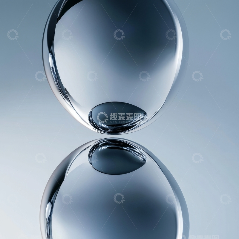 高清大图下载【趣麦麦图】透明球体的光影交错