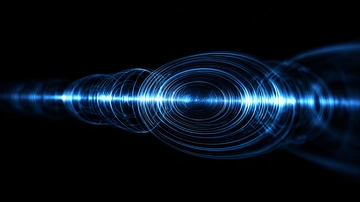 蓝色光圈渐变效果