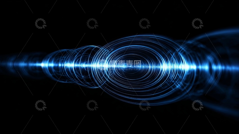 高清大图下载【趣麦麦图】蓝色光圈渐变效果