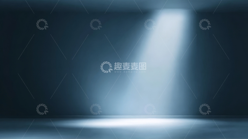 高清大图下载【趣麦麦图】聚光灯下的空旷舞台