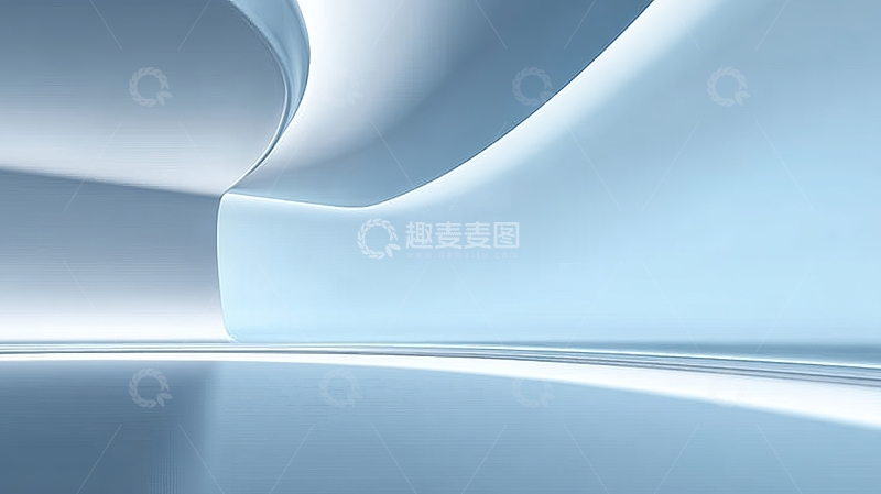 高清大图下载【趣麦麦图】流线型结构的抽象空间