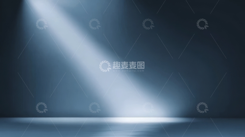 高清大图下载【趣麦麦图】聚光灯下的空旷舞台