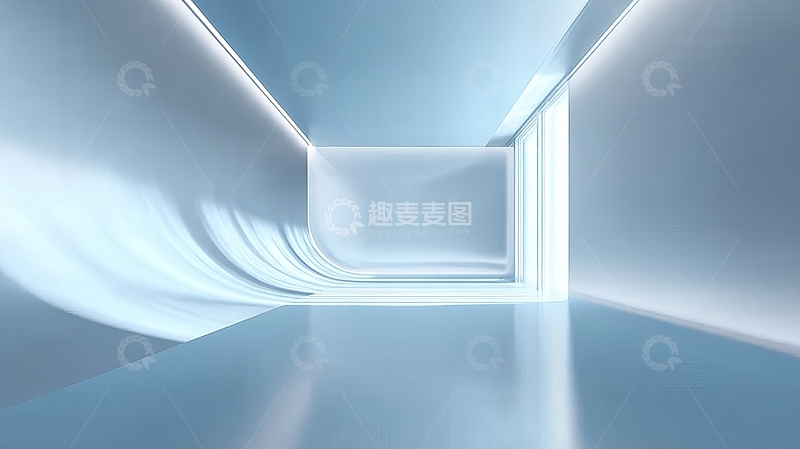 高清大图下载【趣麦麦图】未来感走廊的光影设计