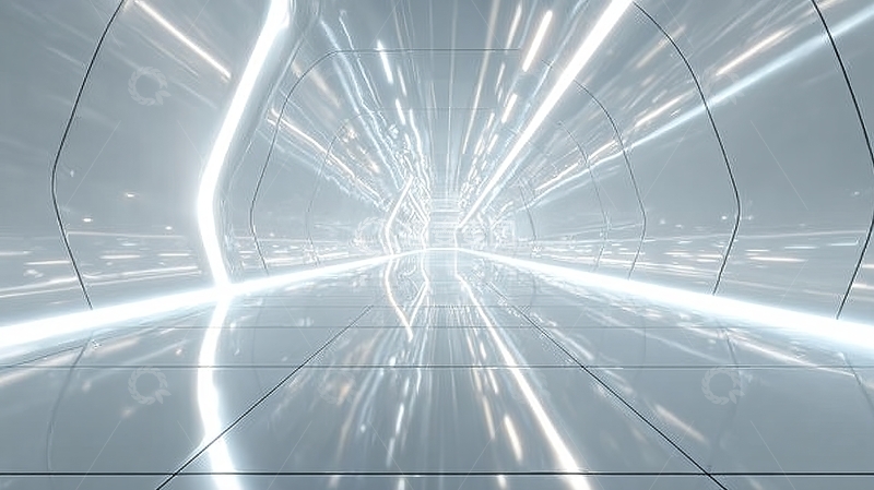 高清大图下载【趣麦麦图】未来科技隧道光影效果