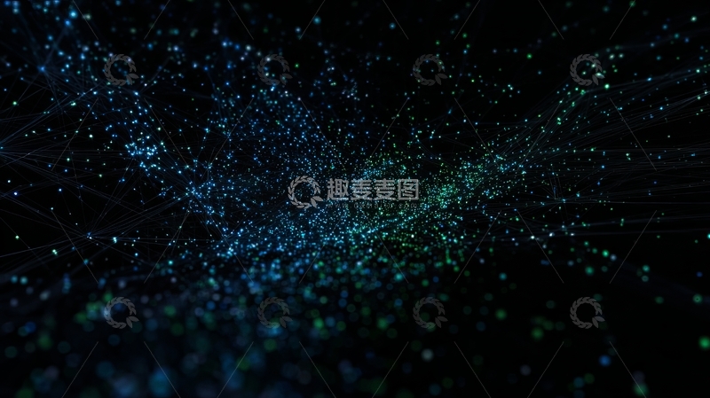 高清大图下载【趣麦麦图】星空下的微光粒子