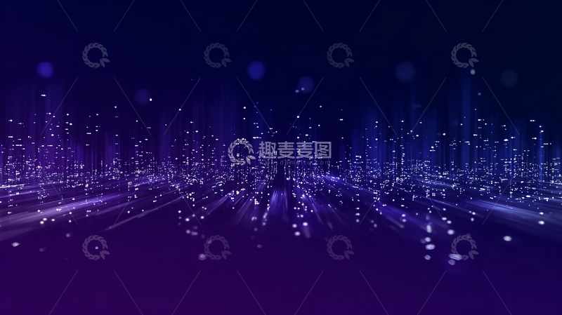 高清大图下载【趣麦麦图】璀璨城市夜景，光点闪烁