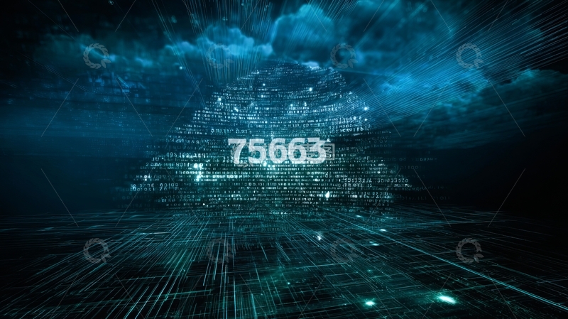 高清大图下载【趣麦麦图】数字矩阵中的神秘球体