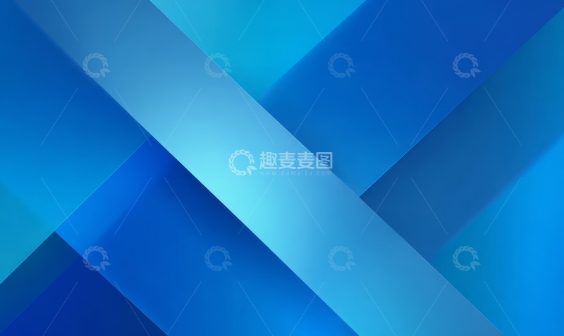 高清大图下载【趣麦麦图】蓝色渐变几何图形背景