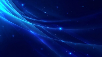 深蓝背景上的流动光效