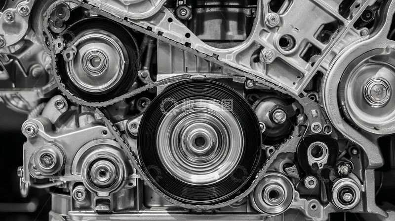 高清大图下载【趣麦麦图】汽车发动机内部结构特写