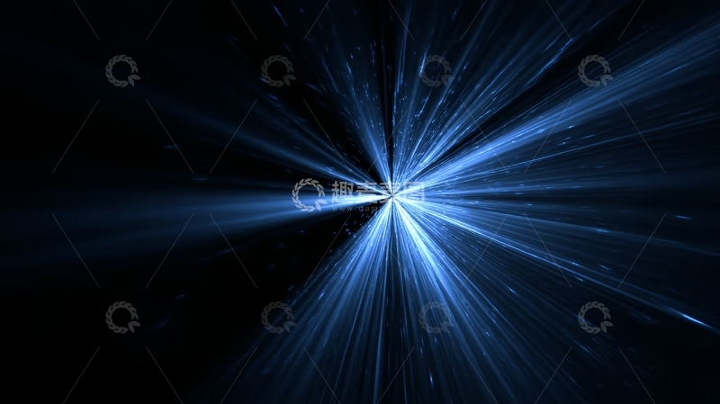 高清大图下载【趣麦麦图】蓝色光芒交汇的抽象背景