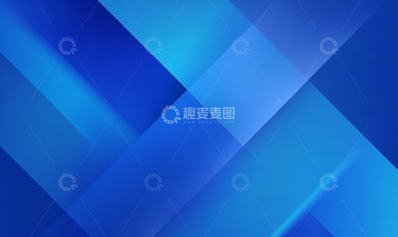 高清大图下载【趣麦麦图】蓝色渐变几何抽象背景