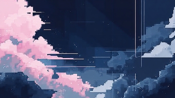 像素风格的梦幻云景