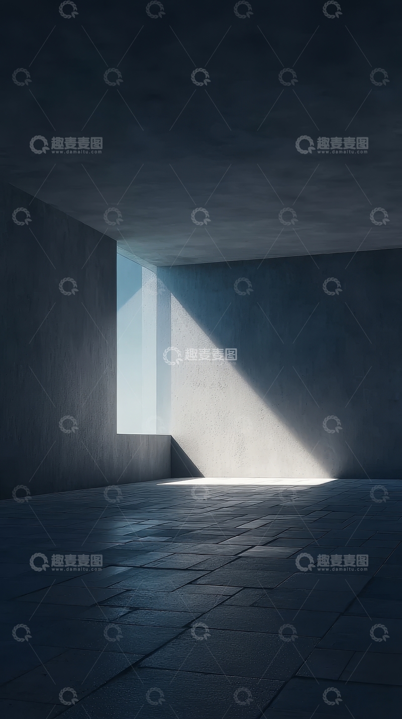 高清大图下载【趣麦麦图】光影交错的室内角落