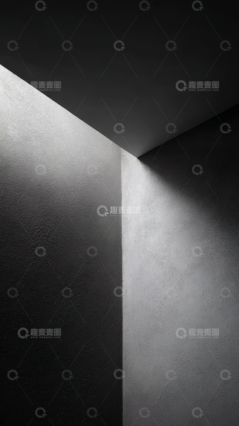 高清大图下载【趣麦麦图】光影交错的墙角