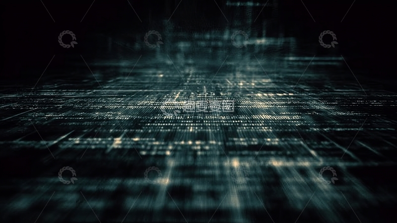 高清大图下载【趣麦麦图】数字网络的抽象视觉表现