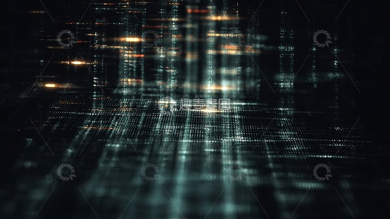高清大图下载【趣麦麦图】光影交错的数字矩阵