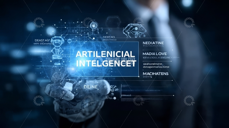 高清大图下载【趣麦麦图】未来科技界面与人工智能概念