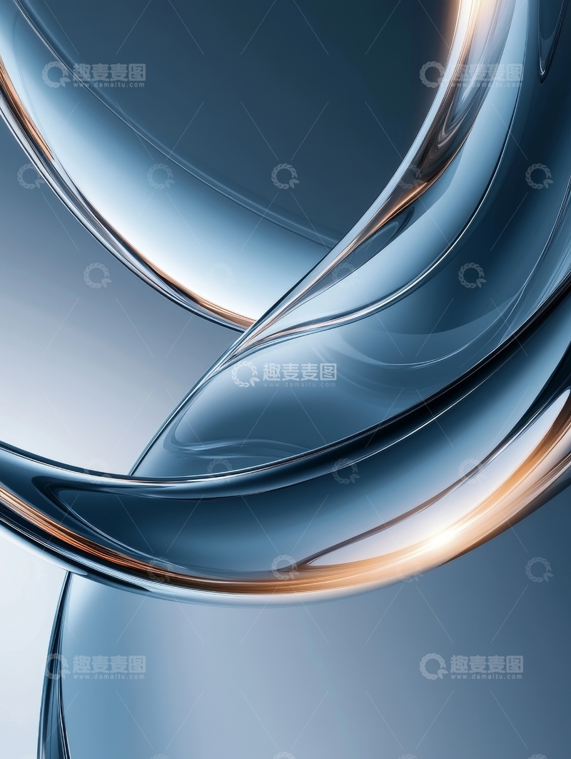 高清大图下载【趣麦麦图】流动的玻璃曲线
