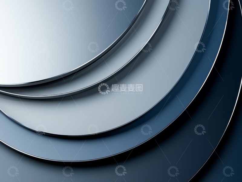高清大图下载【趣麦麦图】层叠金属圆盘的抽象背景