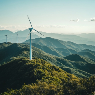 山巅风力发电机