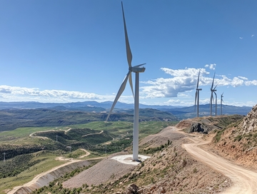 山地风电场的风力发电机