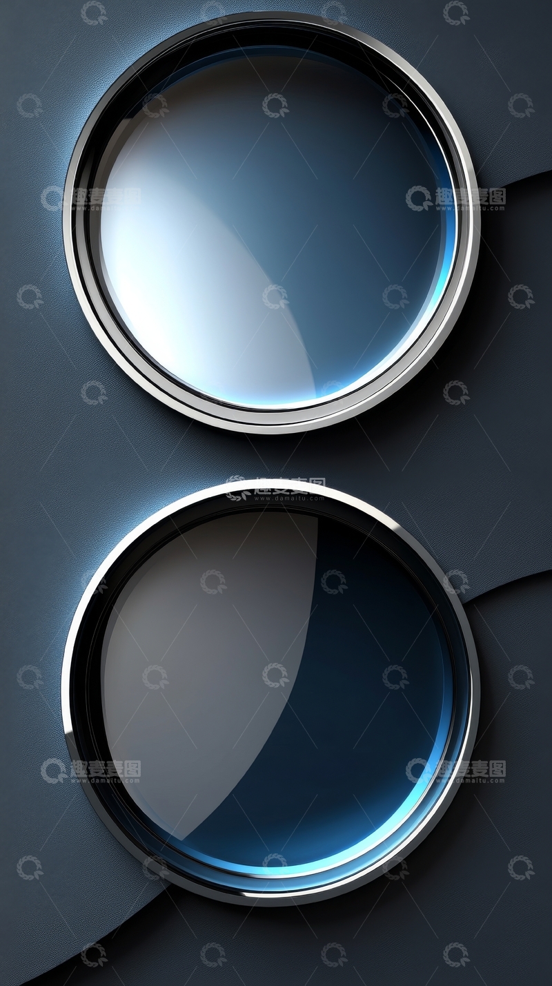 高清大图下载【趣麦麦图】圆形镜面结构的现代设计