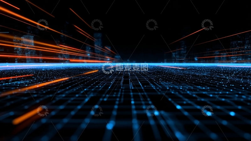 高清大图下载【趣麦麦图】未来科技城市夜景