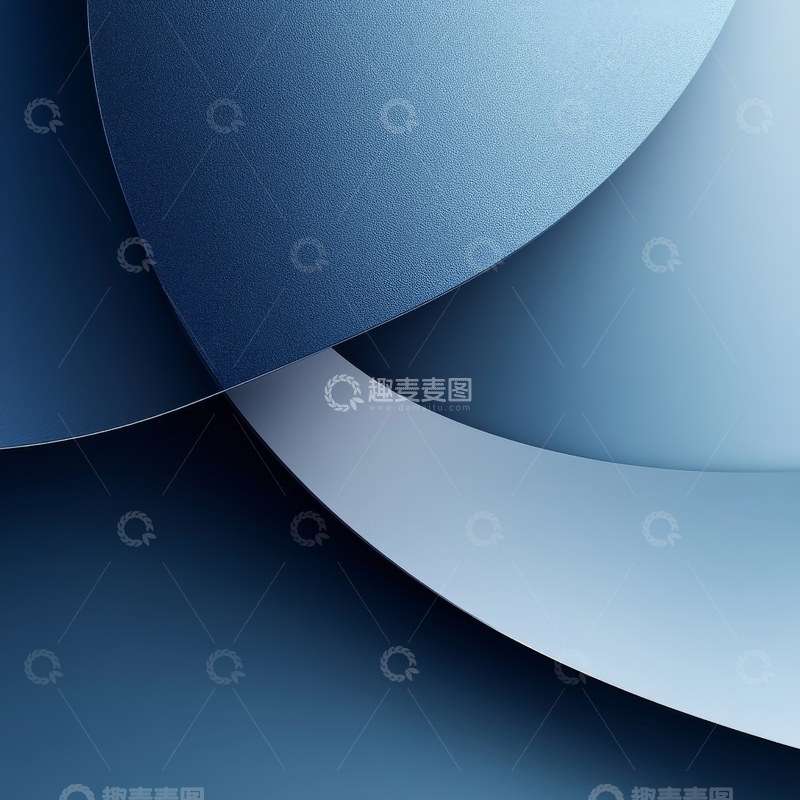 高清大图下载【趣麦麦图】渐变蓝色圆形抽象背景