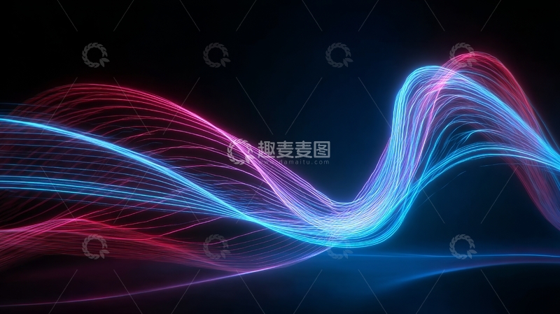 高清大图下载【趣麦麦图】流光溢彩的线条艺术