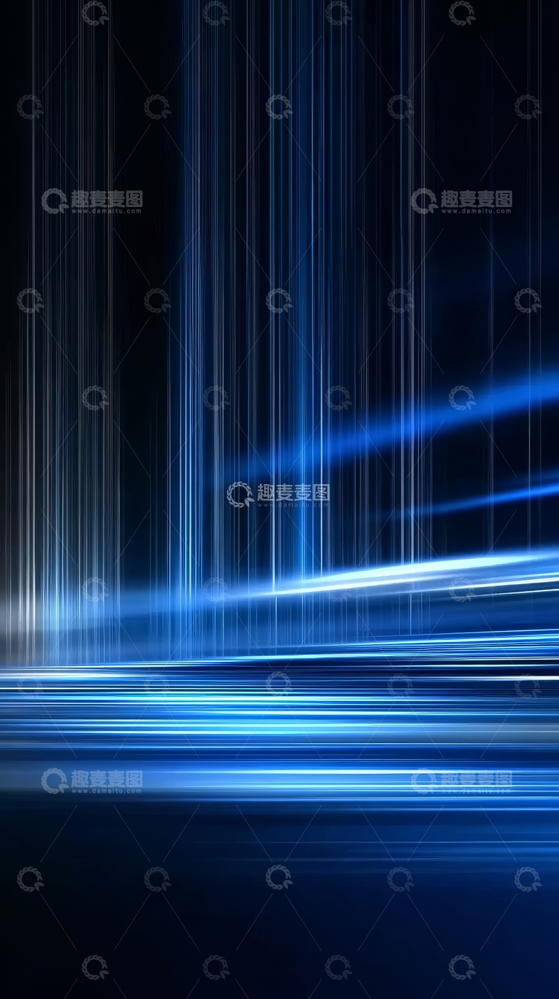 高清大图下载【趣麦麦图】蓝色光束的动态抽象背景