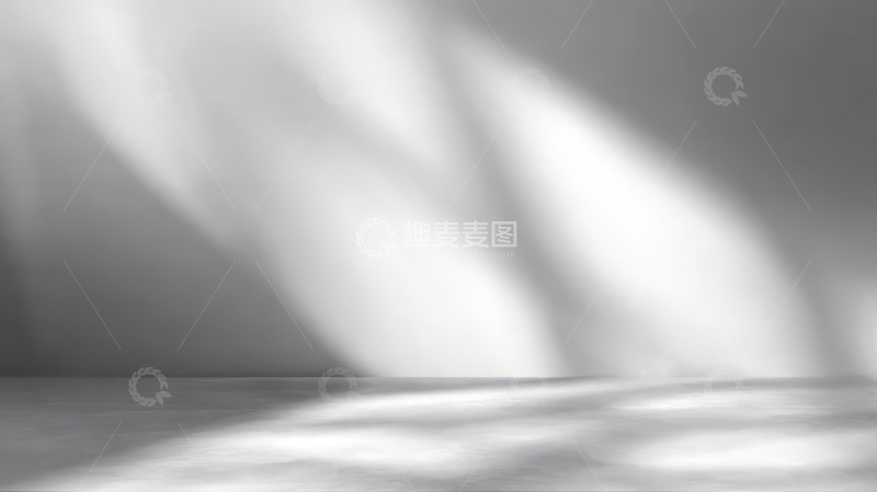 高清大图下载【趣麦麦图】光影交错的室内墙面与地面