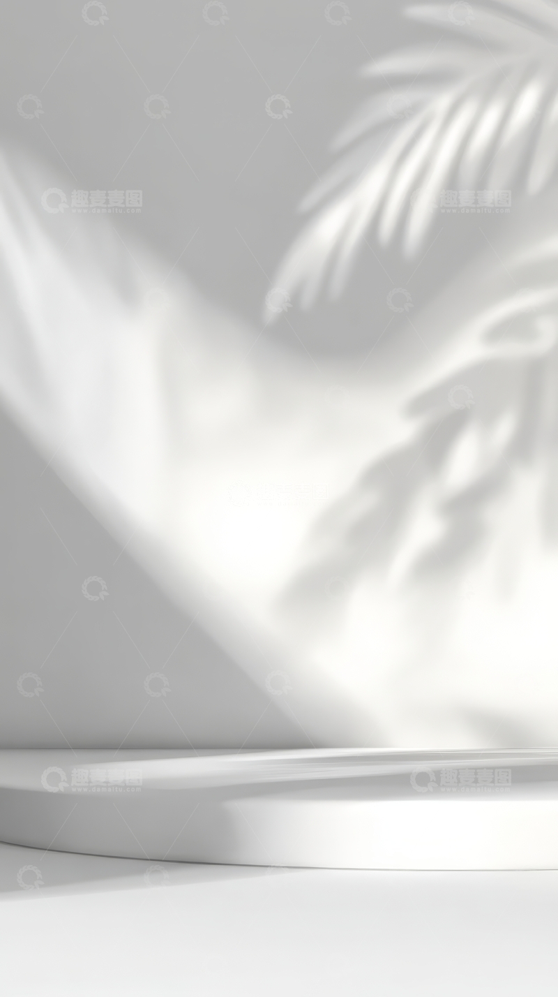 高清大图下载【趣麦麦图】光影交错的白色场景