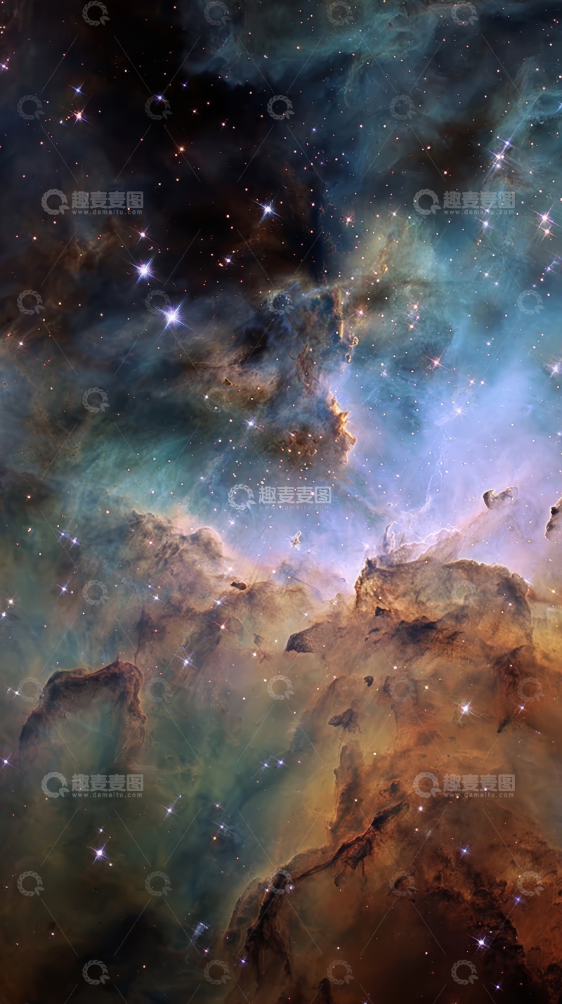 高清大图下载【趣麦麦图】星云中的璀璨光芒与神秘气体