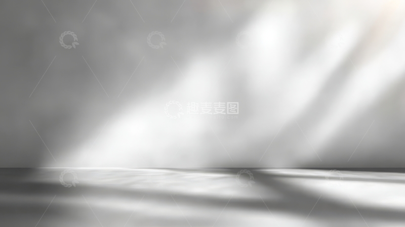 高清大图下载【趣麦麦图】光影交错的空旷室内场景
