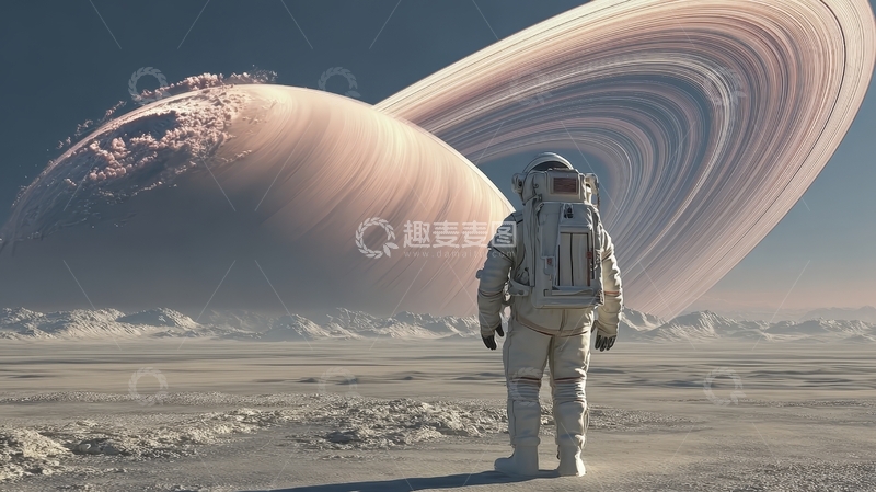 高清大图下载【趣麦麦图】宇航员在神秘星球上的探索