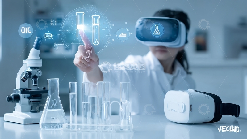 高清大图下载【趣麦麦图】虚拟现实技术在实验室中的应用