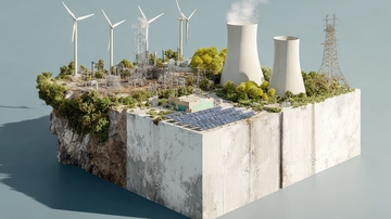 能源岛：风力、核能与太阳能的结合
