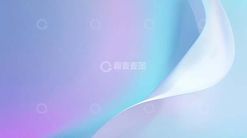 高清大图下载【趣麦麦图】柔和渐变背景下的抽象曲线