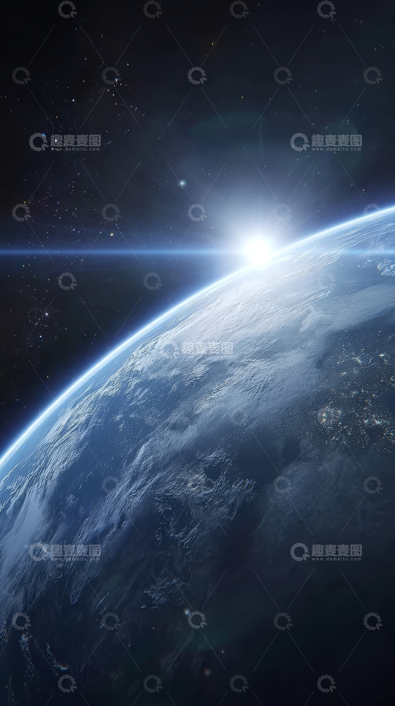 高清大图下载【趣麦麦图】地球从太空视角的壮丽景象